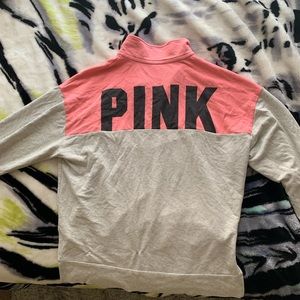 xs PINK quarter zip